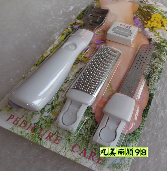 Peeling knife, planing knife, foot skin rub, foot skin knife, pedicure knife combination foot rub set, free blade