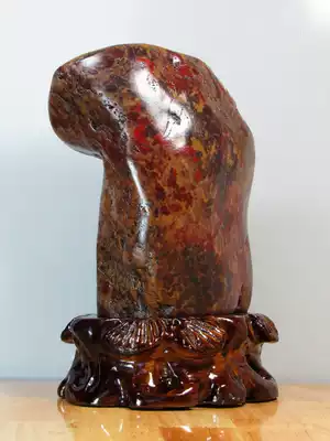 Natural Guilin chicken blood jade water stone red jasper stone pebble stone rough sightseeing stone ornaments