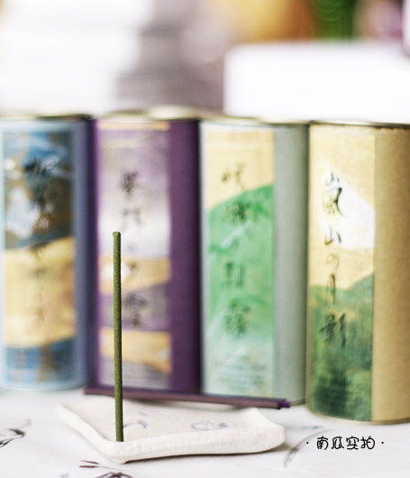 Melon Meow Incense, Fragrance Hall, Mountain Purple and Water Brightness, Morning Fog, Moon Shadow, Water Flow, Sunset, Kyoto Scenery Four Flavors
