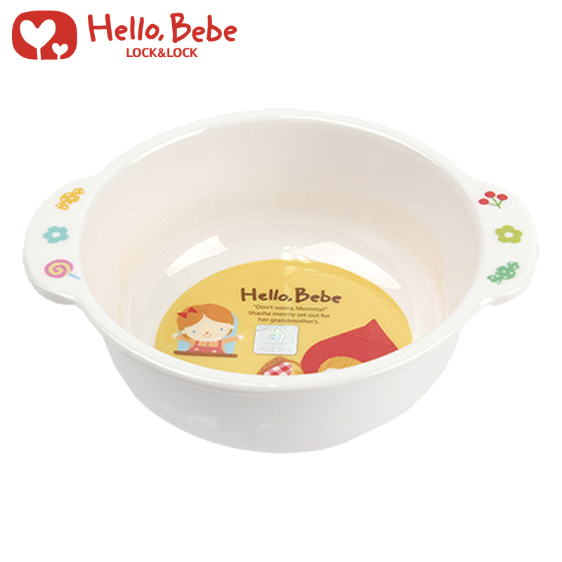 乐扣乐扣HelloBebe宝宝密胺餐具 儿童卡通双耳碗230ml LBB453