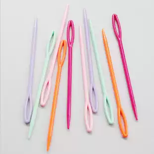 Plastic sewing needle Large hole sewing needle wool knitting tool sweater needle Crochet thread