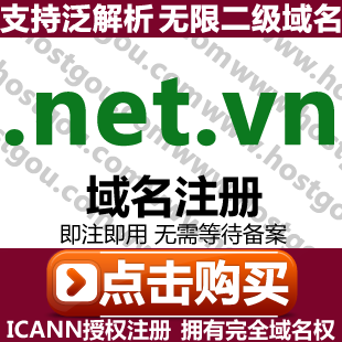  net vn domain name registration to support the pan-resolution unlimited secondary name Domain MVietnam web site purchase application
