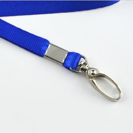 1cm badge lanyard certificate rope working hanging rope certificate lanyard gold wire rope small hook blue