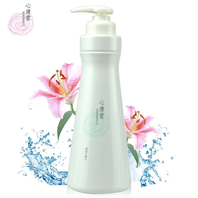 正品新心清堂清透平衡水750ml清爽舒缓紧致收毛孔补水保湿爽肤水