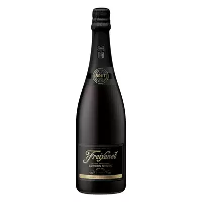 Spanish Fisknet Black brand sparkling wine cava freixenet cordon negro brut