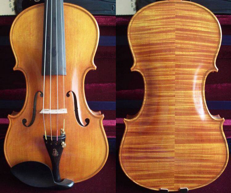 16 years old shop Euro to make all handmade with tiger tattoo Violin Italy handmade paint with suwood bow