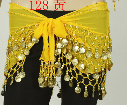 Belly Leather Dance 128 Coin Waist Chain New Belly Leather Dance Dynamic Bell Waist Chain Tete Price Seconds Kill 9 5 Yuan No