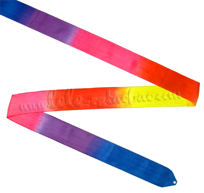Rayon ~ rhythmic gymnastics ribbon ~ multicolor RG ribbon