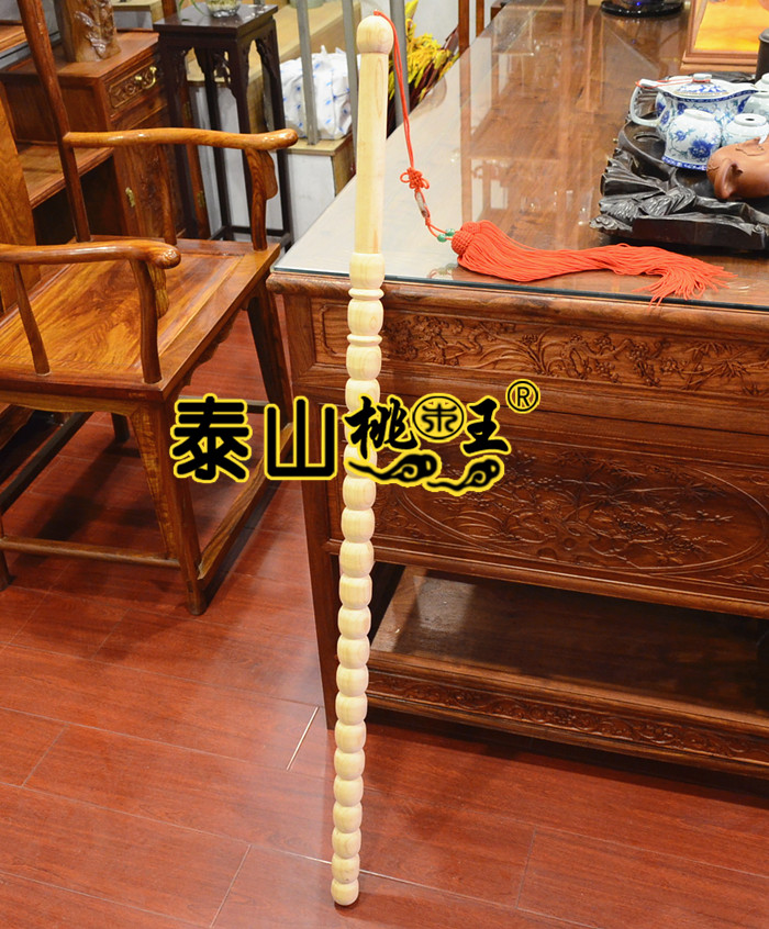 Twenty-one peach wood, three feet, five inches, six points, Jiang Taigong, Jiang Ziya, peach wood whip