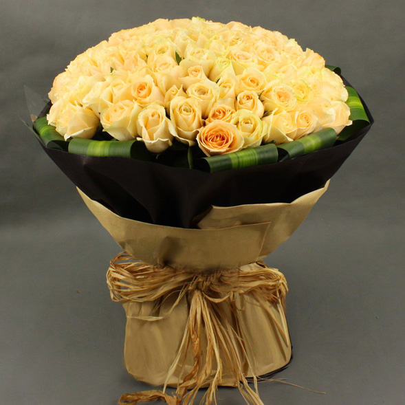 Champagne Rose Changsha Fresh Flower Shop Xuzhou Suzhou Flower Shop sends flowers Tongcheng Express wishes love birthday flowers