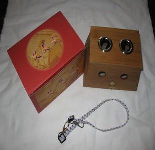 Double-hole moxibustion box, moxa stick, moxibustion frame, moxibustion tool, moxibustion device, bamboo double-hole moxibustion box, 2 holes, 6 pcs