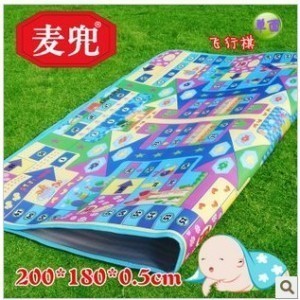 包邮盈泰MD8802C麦兜婴儿爬爬垫爬行毯 飞行棋单面大号爬行垫