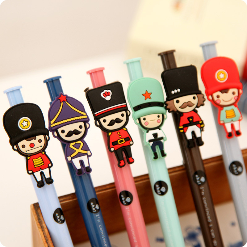 Ultra-Personality Stationery UK Big Soldier Full-body Soft Gel in Sexual Pen Press-type Replaceable Middle Pen Water-based Pen