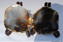 Brazil natural wearing agate cat eyes