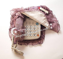 博文布艺玫瑰情缘金蝶儿电话机防尘罩套电话罩电话机套