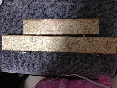 Paper box scroll painting matching brocade box, single gift box, factory direct sales, ruler gift hanging painting box, sold with painting