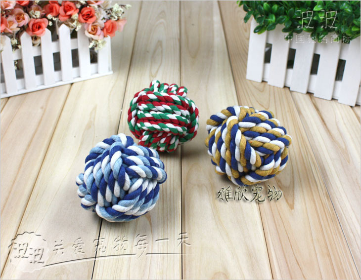 Popo BOBO cotton rope braided ball pet cotton rope Toys Teeth Grindling Toy Pooch Toy Pooch Toy Pooch Toy 