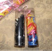 Candy color leather band hair band sealing leather ring strap