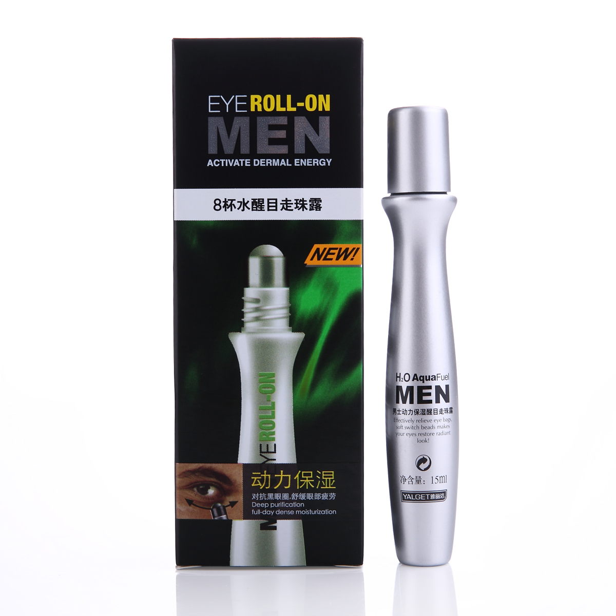 Yalget/雅丽洁雅丽洁8杯水男士动力保湿醒目走珠露 15ml