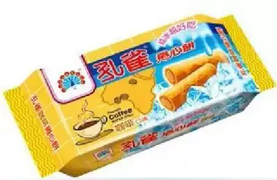 3 packs of Taiwanese food obediently Peacock rolls coffee 63g more ice, the more delicious