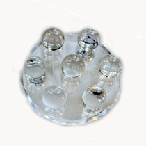 Water jade ice white crystal seven-star array white crystal ball ornaments Crystal Good home furnishings