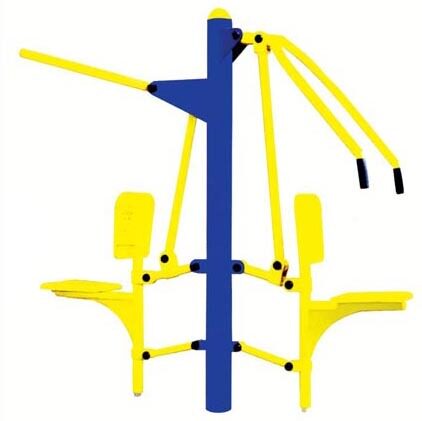 Outdoor Path L230 Sit, Push, Sit, Pull Trainer Community Park Fitness Path Community Fitness Equipment