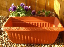 Alice long relief pot flowerpot long pot planting pot pot 370 470 550 650 kinds of vegetable basin