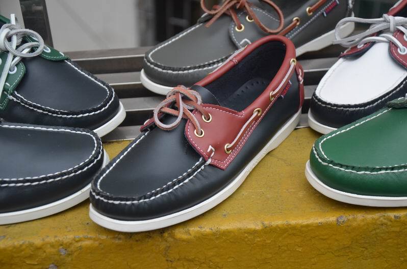 Original Foreign Trade Sebago Boat Shoes, Cowhide Leather, British Casual Genuine Leather Shoes, Low-Top Shoes for Men, Spring and Autumn Trend