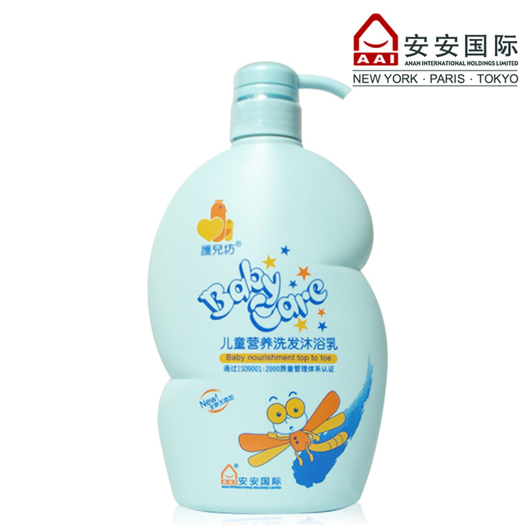 安安金纯儿童营养洗发沐浴乳露二合一宝宝洗发水安安国际680g正品