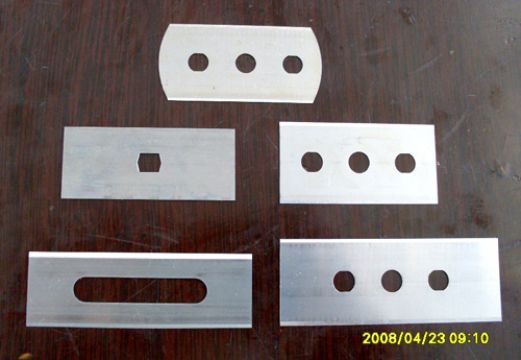 Three-hole blade 60*22*0 2 high-speed mesh material round blade paper tube slitting blade