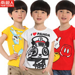 南极人 童装短袖t恤 新款男童夏装 宝宝儿童 纯棉卡通圆领背心