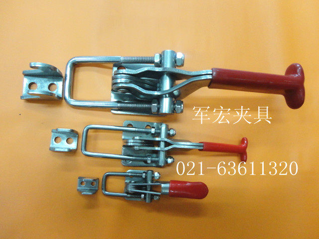 Stainless steel quickly adjustable button lock clamp fixture door clot clamp clamp box accessories