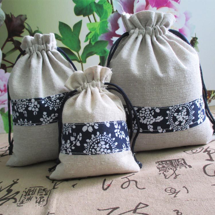 Cloth bag drawstring bag drawstring bag kit jewelry storage bag grain burlap bag drawstring