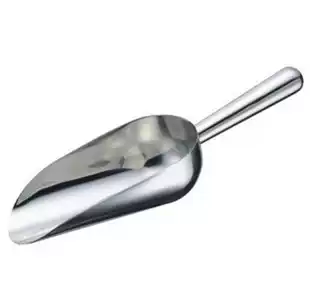 Stainless steel round mouth dry fruit shovel small ice shovel high grade soybean shovel sugar shovel shovel rice shovel ice shovel