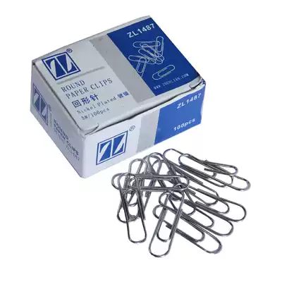 zhuolian zhuolian ZL1487 Paper clip nickel plated (paper box)28mm paper clip
