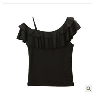 Latin dance Latin tops practice shirts dance tops wavy suspenders 5126