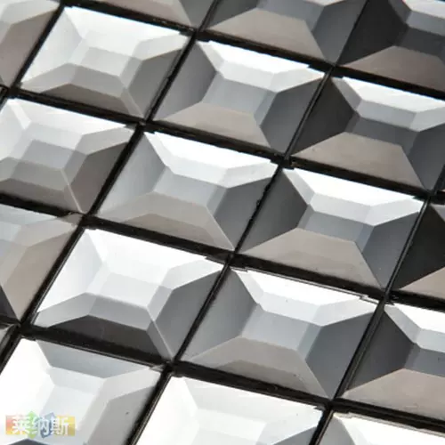 Стеклянная мозаика на стену, зеркальный эффект