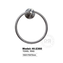 (MUNZER) bathroom toilet stainless steel wire drawing round towel ring handtowel hanging ring HI-2360B
