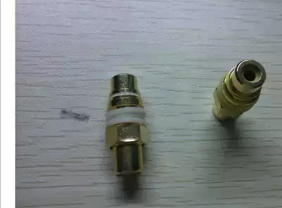 RCAKKY Lotus straight-through adapter with nut gasket all copper gold-plated TV adapter audio connection