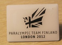London 2012 Olympic Games badge Finnish Olympic Committee Paralympic badge Finnish Paralympic NOC badge