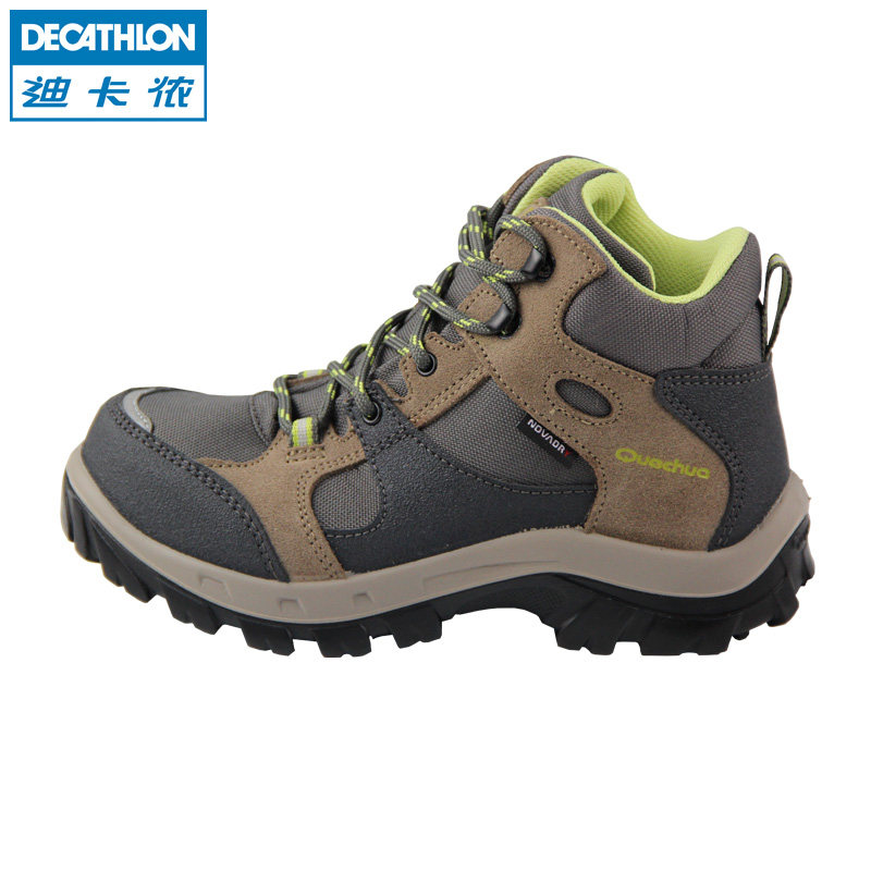 迪卡侬 户外运动秋冬 男 女童登山鞋 儿童防水减震徒步鞋 QUECHUA
