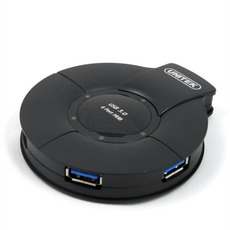 USB-хаб 优越者y-3041usb3.0hub分线器带电源电脑usb一拖四集线器5v2a电源