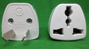 Double flat conversion head conversion plug (two inserts) national standard conversion socket power conversion head country scale conversion head