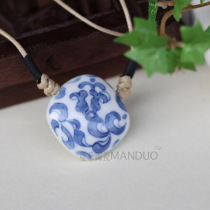 Blue and white porcelain jewelry ethnic handicrafts clothing exhibition clothing hanging accessories high-end model clothing hanging accessories