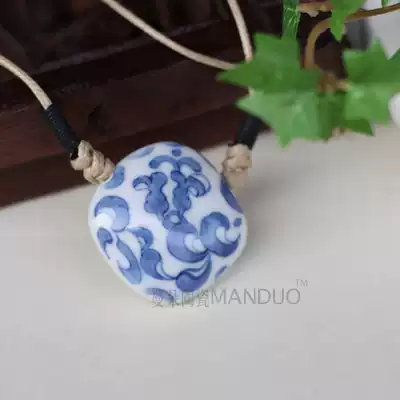 Blue and white porcelain jewelry National handicrafts Clothing exhibition clothes hanging accessories Model clothes high-end hanging accessories