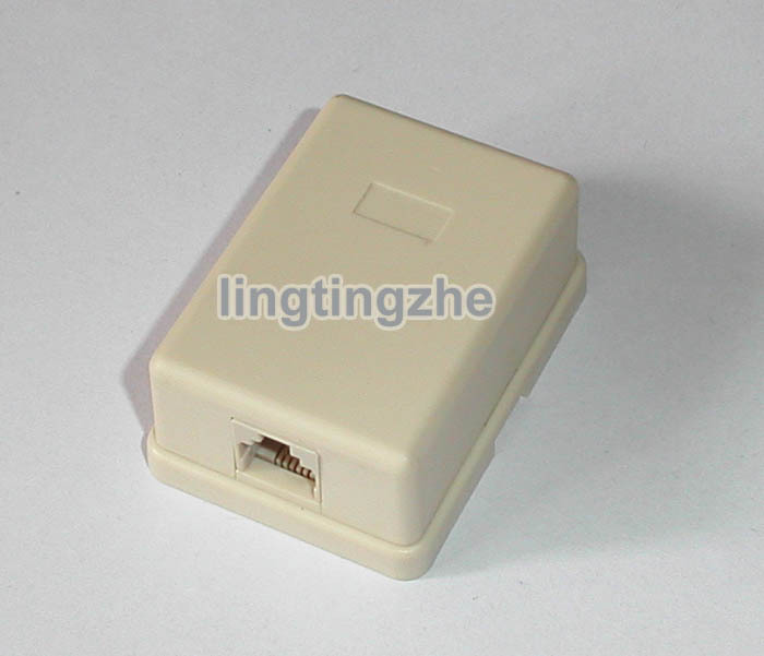 2-core 4-core single-hole telephone junction box Four-core telephone connection box Telephone line crystal head socket junction box