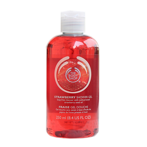 香港直邮THE BODY SHOP草莓嫩白保湿清香沐浴乳/草莓沐浴露250ml