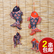 Cloth more than a year Home wall decoration crafts pendant Pure cotton skewer fish Chinese national decoration supplies