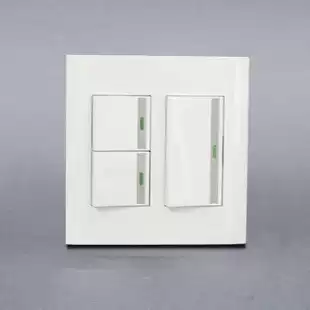 Hangzhou Hongyan switch socket triple double cut elegant white C series 120*120 type three open double cut home decoration assembly type