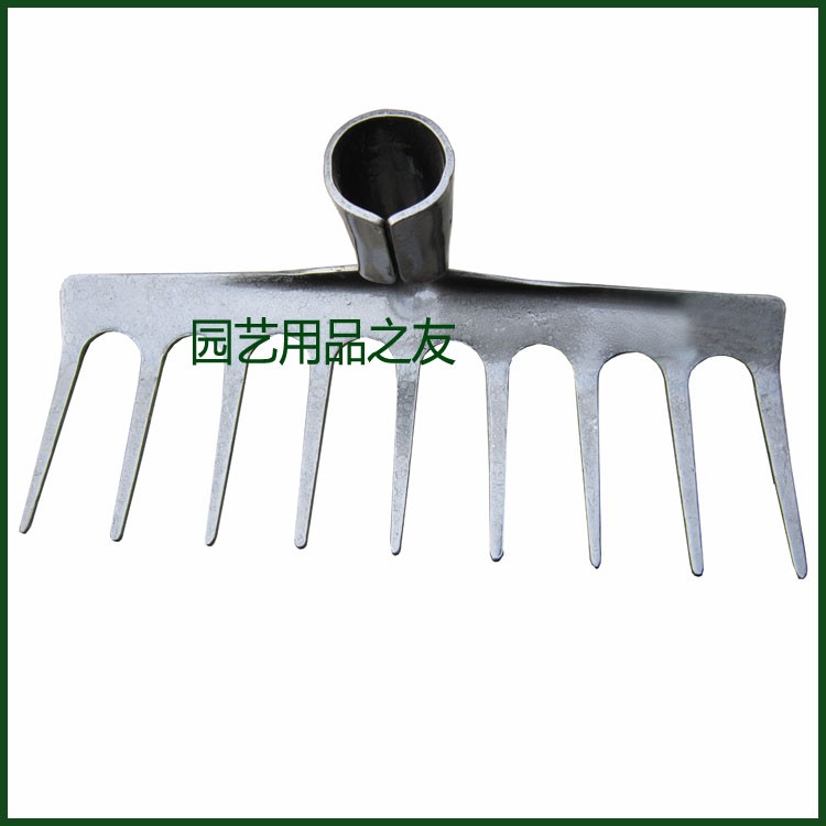 Taw and Nine Teeth Midsize Nails Harrowing Ground Rake Cleaning Debris Saw Blade Steel Farmers Harrowing the whole earth